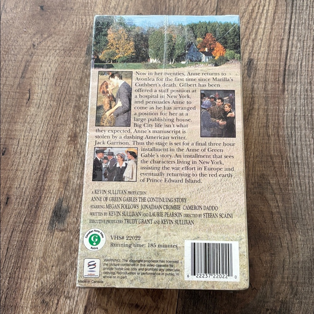 Anne of Green Gables The Continuing Story New Sealed in Box VHS Tape - Picture 2 of 5